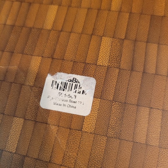 Crate and barrel bamboo bowl - Picture 4 of 4